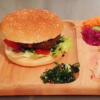 Mantarlı Falafel Burger görseli