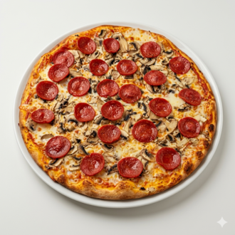 Pepperoni & Mantarlı Pizza (27 Cm.) görseli