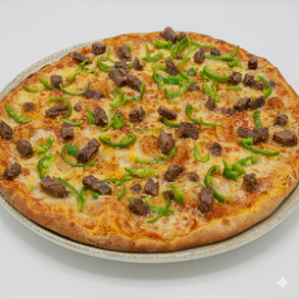 Dana Kavurma & Köz Patlıcanlı Pizza (32 Cm.) görseli