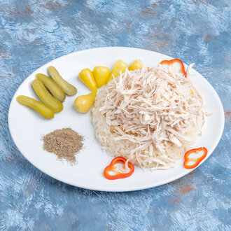 Double Tavuklu Nohutlu Pilav görseli