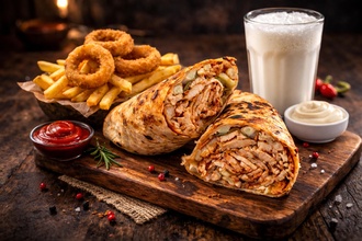 Eker Menü(hatay Usulü Tavuk Döner Dürüm Menü) görseli