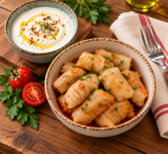 Yoğurtlu Etli Beyaz Lahana Sarma (250 Gr.) (Glütensiz) görseli