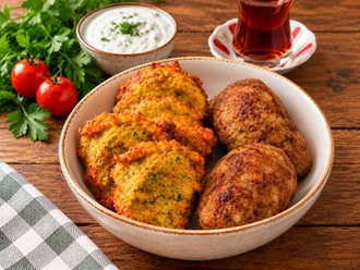Kadınbudu Köfte (2 Adet) & Yoğurtlu Mücver (7 Adet) görseli