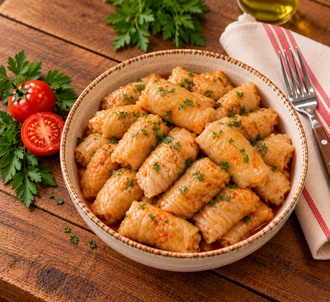 Etli Beyaz Lahana Sarması (500 Gr.) (Glütensiz) görseli