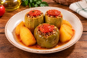 Etli Kabak & Biber Dolması (290 G.) (Glütensiz) görseli