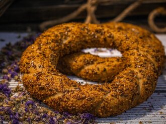 Ekşi Mayalı Ata Tohum Siyez Simit (5 Adet) görseli