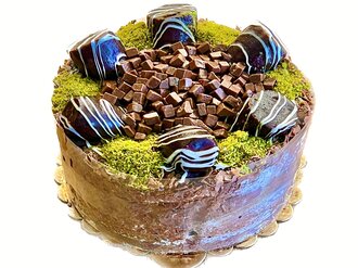 Çikolatalı Muzlu Pasta (5-6 Kişilik) görseli