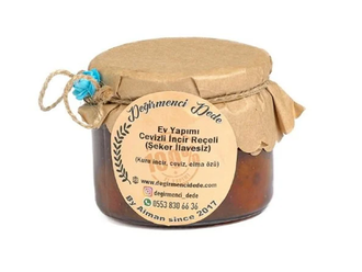 Cevizli İncir Reçeli Ev Yapımı (Şeker İlavesiz)(300g) görseli