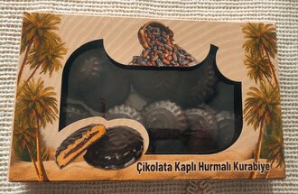Çikolata Kaplı Hurmalı Kurabiye ( 200 Gr ) görseli