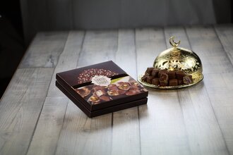 Duble Fıstıklı Çikolatalı Lokum (454 Gr.) görseli