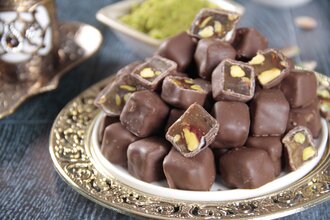 Duble Fıstıklı Çikolatalı Lokum (250 Gr.) görseli