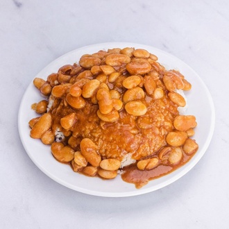 Kuru Fasulyeli Salatalı Pilav görseli