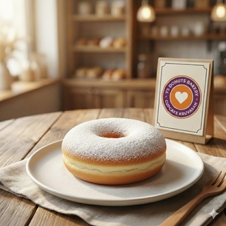 Süt Reçelli Donut görseli