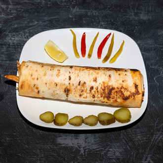 Cheddarlı Bazuka Tavuk Döner Dürüm 1 görseli