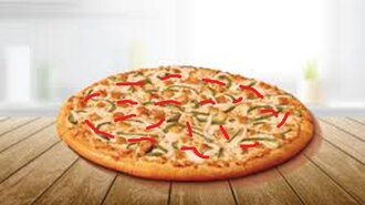 Köri Tavuklu Pizza (36 Cm) görseli