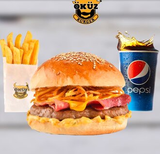 Füme Et Burger (120 Gr.) Menü görseli