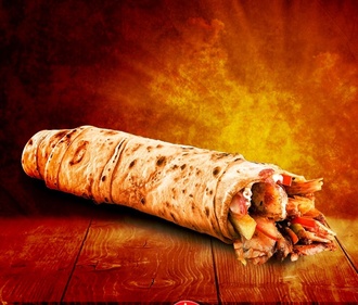 Çift Lavaşlı Tereyağlı Tavuk Döner Dürüm görseli