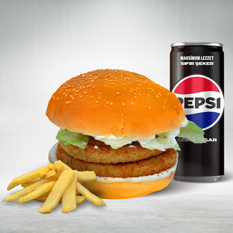 Jr. Double Chicken Burger Menü görseli