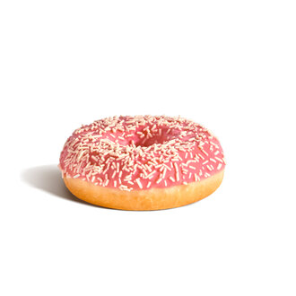 Çilekli Beyaz Çikolata Süslemeli Donut görseli