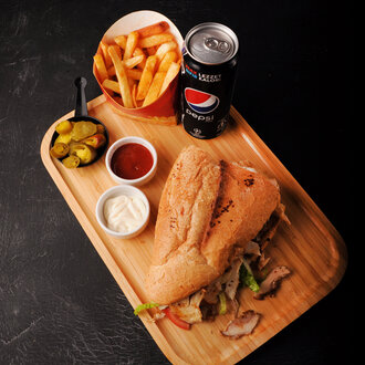 Yarım Ekmek Arası Tavuk Döner Menü görseli