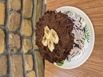 Çikolatalı Muzlu Pasta (8 - 10 Kişilik) görseli