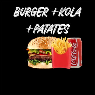 Hamburger & Patates Kızartması & Kutu İçecek Menü görseli