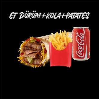 Et Döner Dürüm & Patates Kızartması & Kutu İçecek Menü görseli