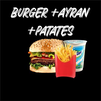 Hamburger & Patates Kızartması & Ayran Menü görseli