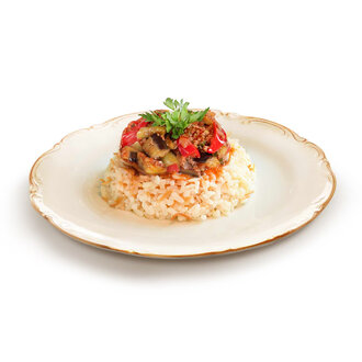 Pilav Üstü Kıymalı Patlıcan Musakka görseli