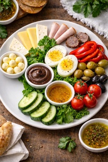 Zengin Kahvaltı Tabağı görseli