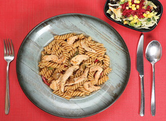 Tavuklu Barbekü Soslu Fusilli görseli