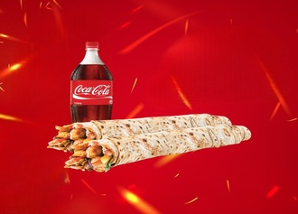 2'Li Dois Zurna Tavuk Döner Dürüm Menü görseli