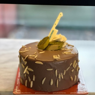 Çikolatalı Muzlu Pasta (4 Kişilik) görseli