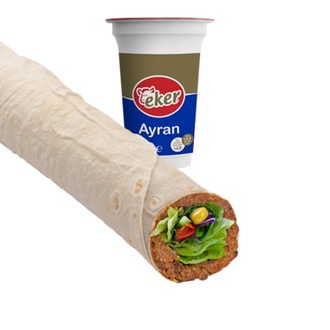 Çiğ Köfte Dürüm Ve Ayran Menü görseli