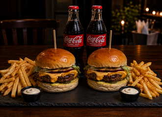 2'Li Cheeseburger Menü (100 Gr.) görseli