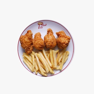 Özel Soslu Tavuk Kanat Menü görseli