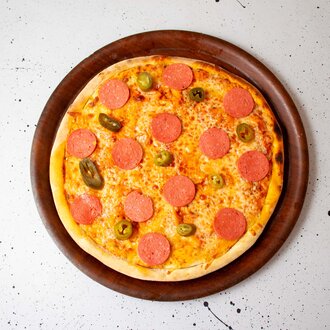 Acılı Sucuk Sevenler Pizza (Büyük Boy) görseli