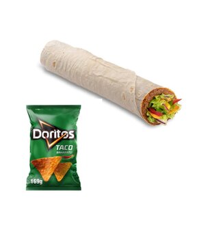 Mega Doritos Çiğ Köfte Dürüm (150 Gr.) (Çift Lavaş) görseli