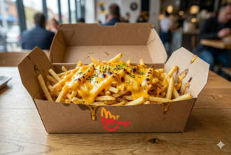 Cheddar Soslu Patates Kızartması görseli