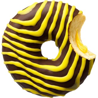 Bitter Çikolatalı Vanilyalı Donut görseli