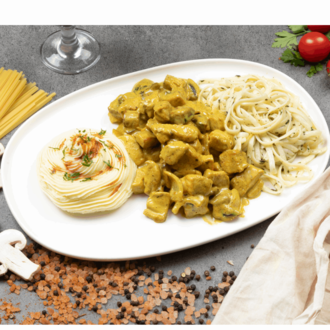 Mantar & Köri Soslu Tavuk görseli