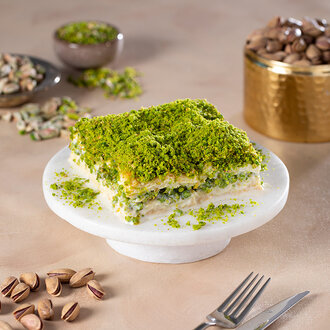 Fıstık Kaplamalı Soğuk Baklava (Pors) görseli
