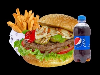 Köz Sebzeli Burger Menü görseli