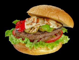 Köz Sebzeli Burger görseli