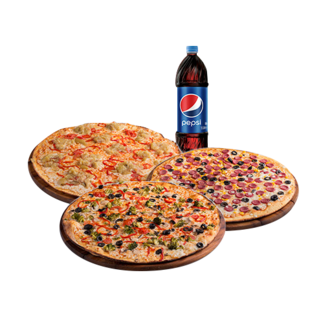 3'Lü Orta Boy Pizza Menü görseli