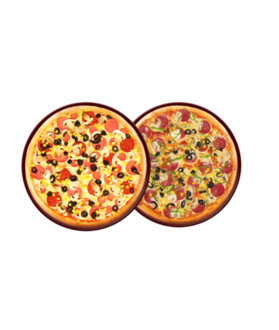 Pizzarro Doyuran İkili Orta Pizza Menü görseli