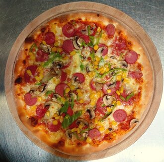 5 Malzemeli Pizza (Orta) (26 Cm.) görseli