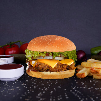 Cheddar Çıtır Tavuk Burger görseli