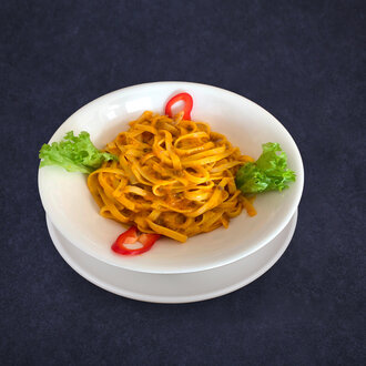 Cheddar Soslu Tavuklu Spagetti görseli