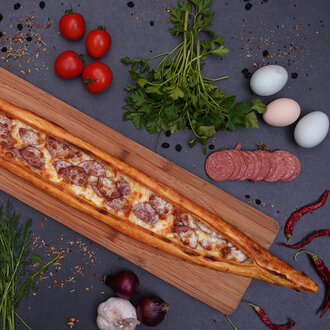 Sucuklu Kaşarlı Pide (Açık) görseli